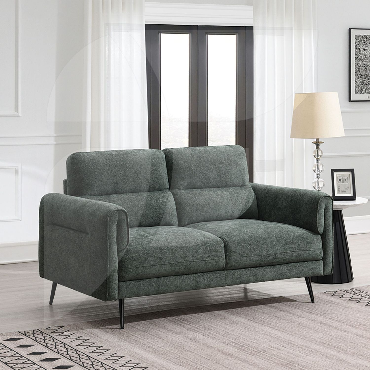 Oakley 2 Seater Loveseat – Winter Moss