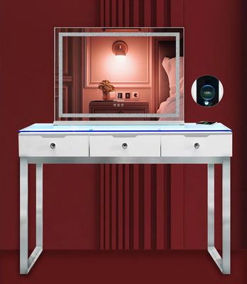 Glam 3‑Drawer Vanitti Table with Rainbow LED Lights