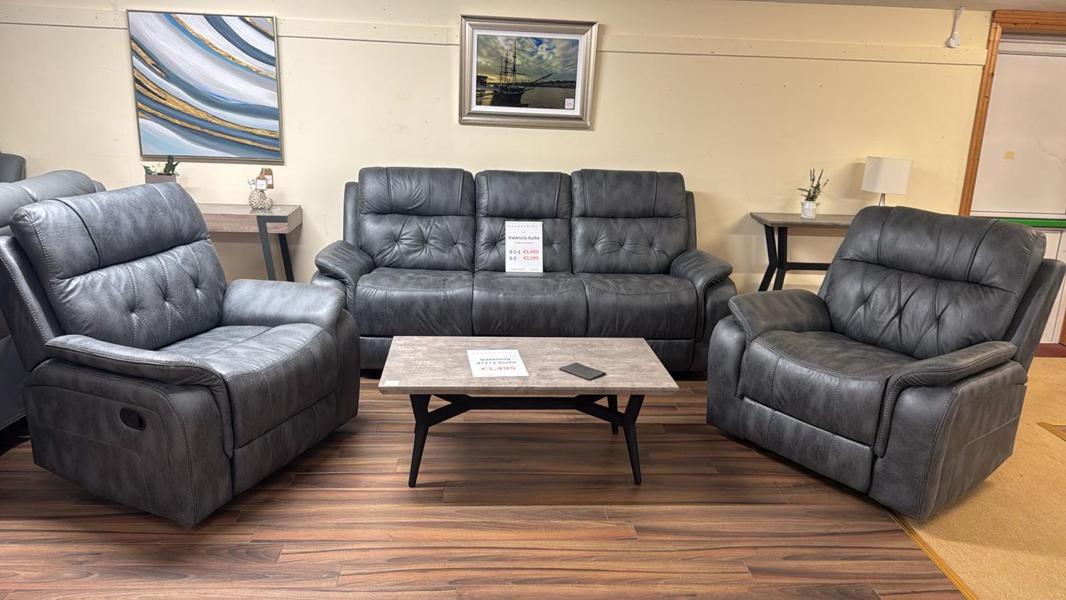 Valencia Sofa Suite – Fully Reclining