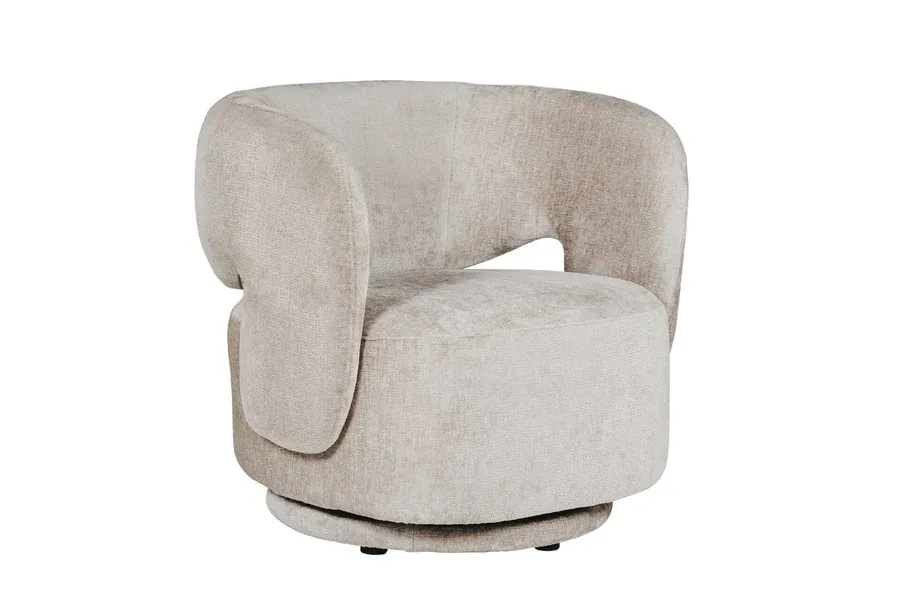 Koa Swivel Accent Chair – Mink