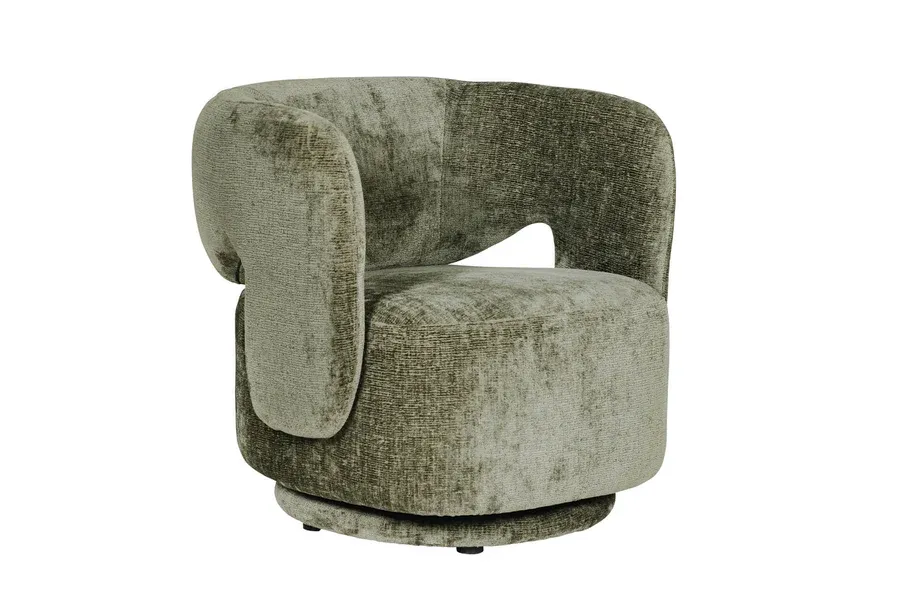 Koa Swivel Accent Chair – Olive