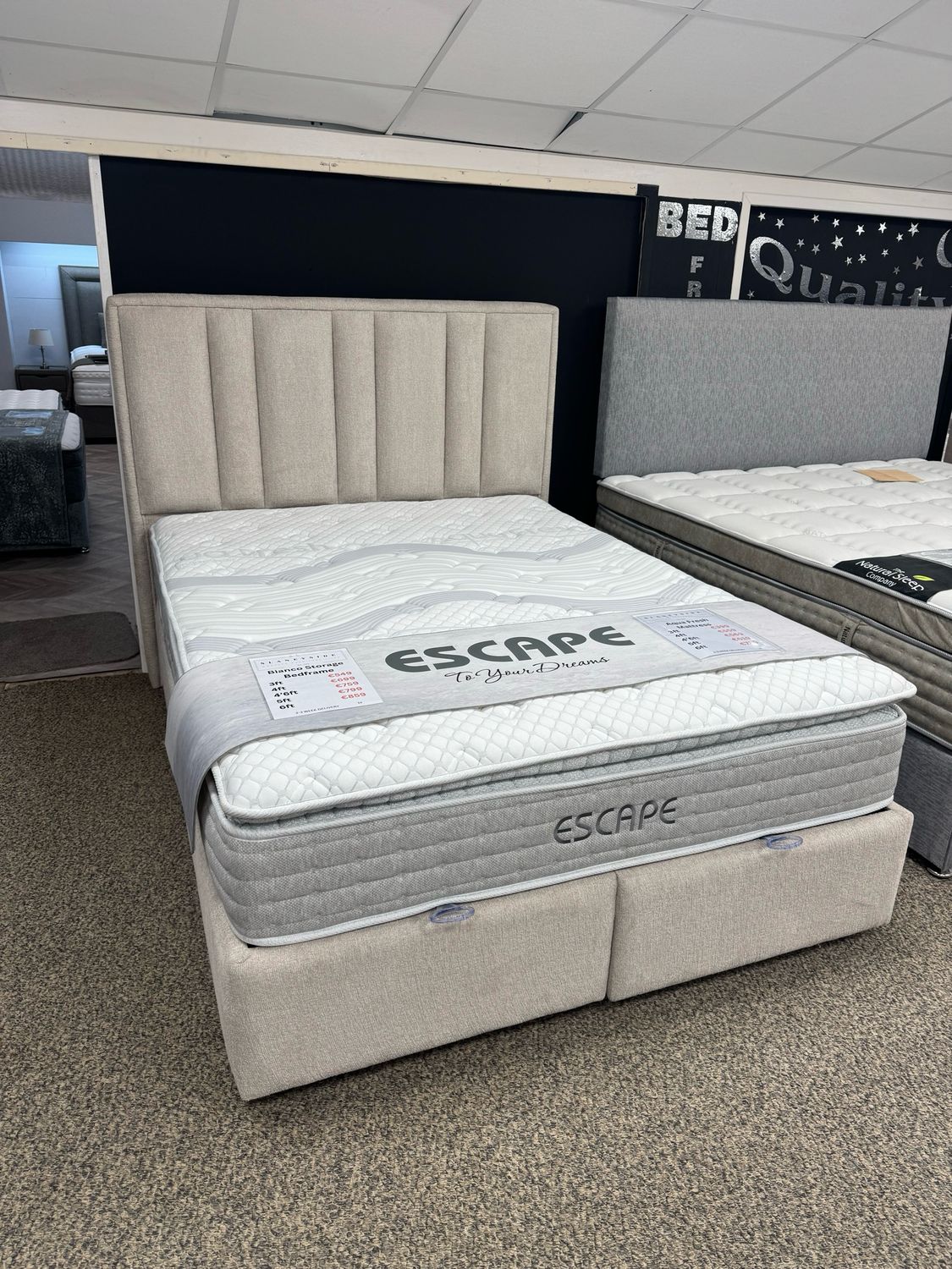 Bianco 5’ Storage Bed