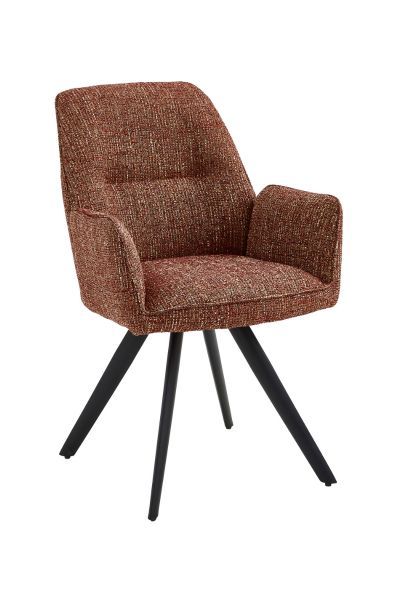 Juno Chair – Green | Grey | Red Fabric