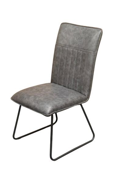 Alfie Dining Chair – Cognac | Grey