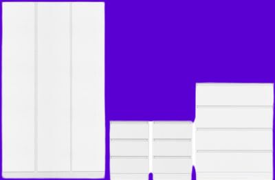 Malvern 3 Door Wardrobe Bedroom Set White
