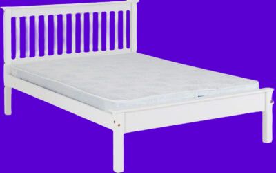 Monaco 4'6 Low Foot End Bed White