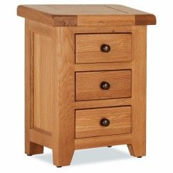 Oscar Bedside Locker – Solid Oak Elegance