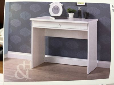 Gina White Office Desk