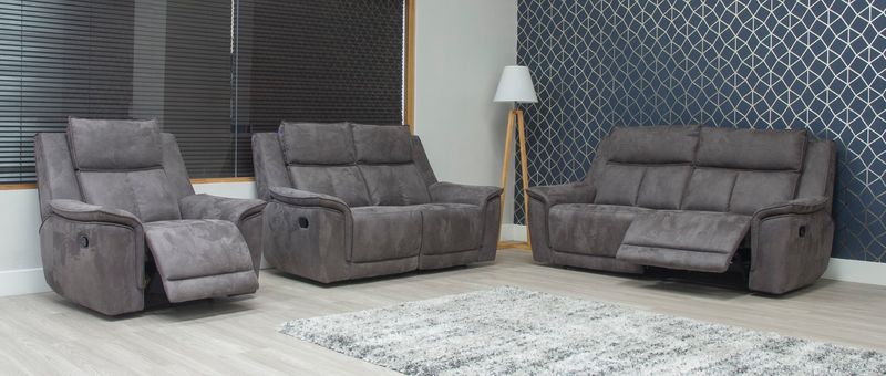 Barello Sofa Range – Grey &amp; Brown/Grey