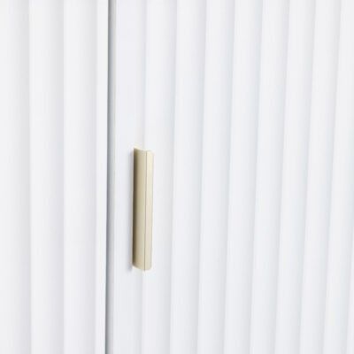 Miami 3 Door Wardrobe - White/Gold