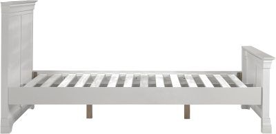 Bordeaux 4'6 Bed High Foot End – Pebble Grey