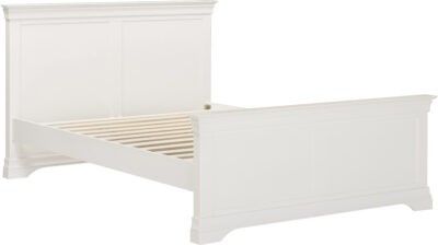 Bordeaux 4'6" Bed High Foot End – Ivory