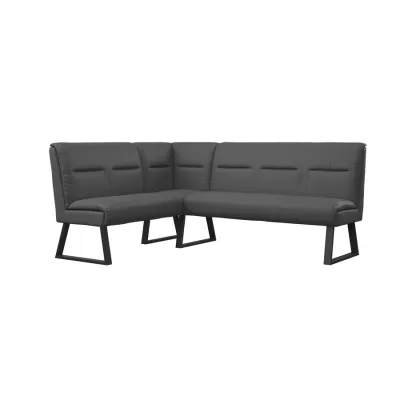 Cerutti Faux Leather Corner Bench
