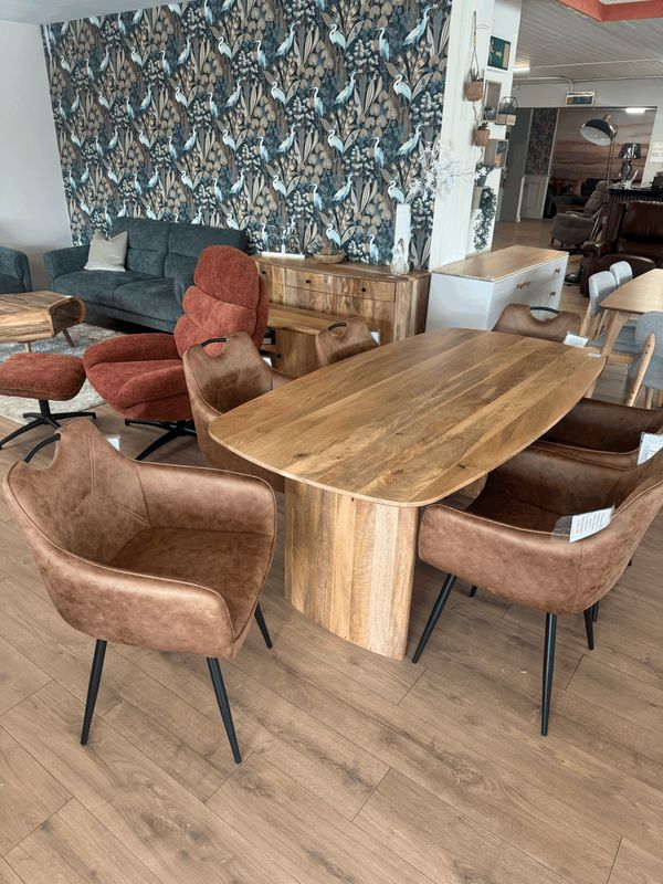 Sindhu Solid Mango Wood Dining Table