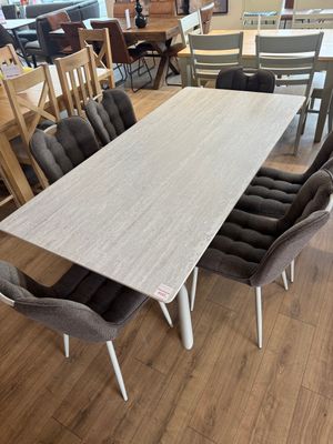 Carlos 1.8m Dining Table & 6 Carlos Chairs