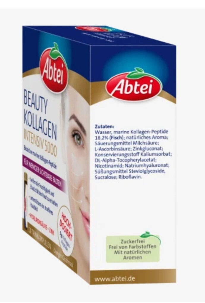 Beauty Kollagen Intensiv 5.000 Trink-Ampullen (10 Stück), 250 ml