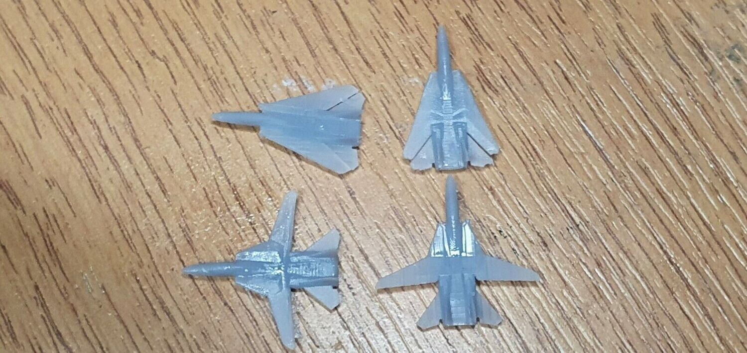 1/1200 or 1250 model F14 Tomcats set 3d printed.