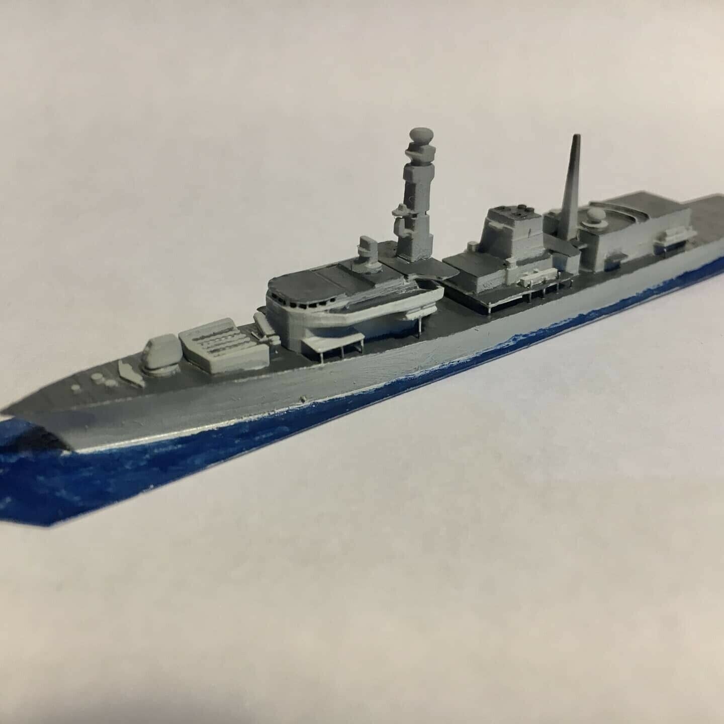 1/1250 waterline ship models. Type 23 Frigate, Duke class. Resin printed