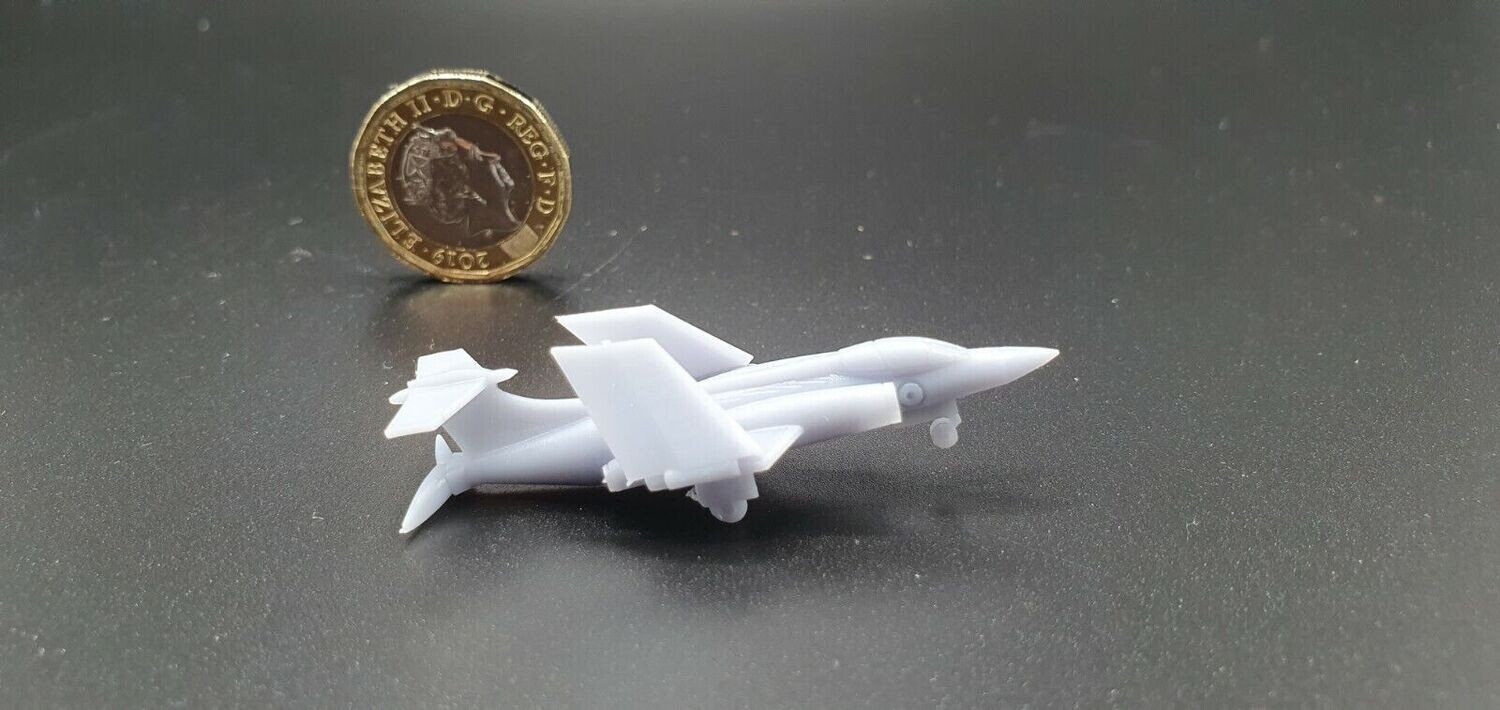 1/350 model HS Buccaneer with folded wings. Set of 10