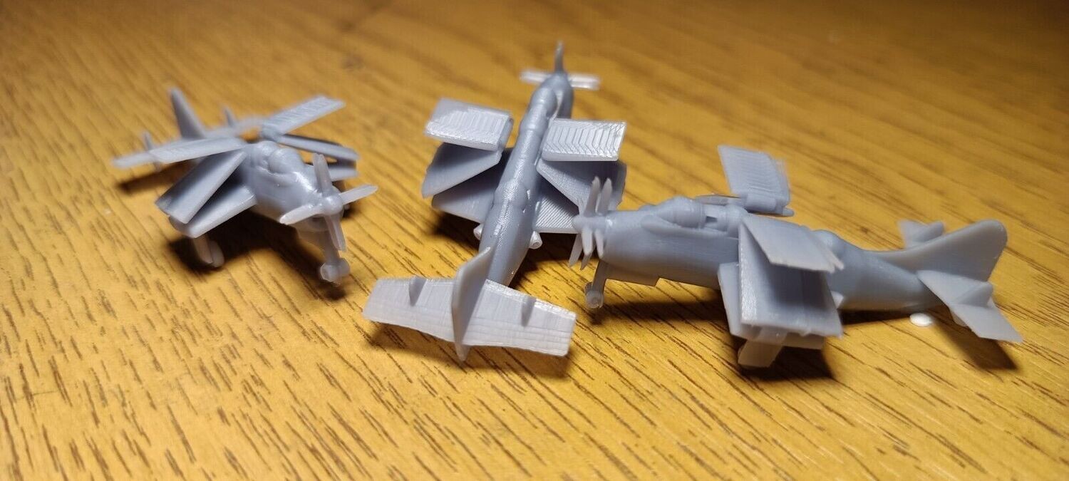 1/350 model Fairey Gannet ASW. Mk 1 Set of 10 folded wings
