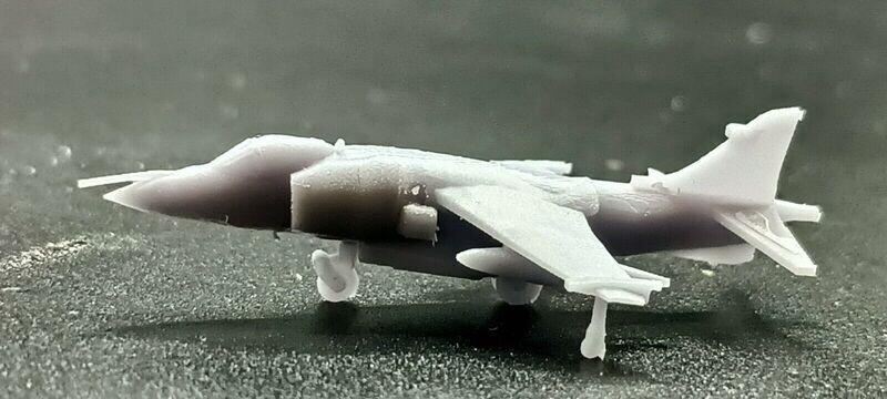 1/350 model Sea Harrier. Set of 10
