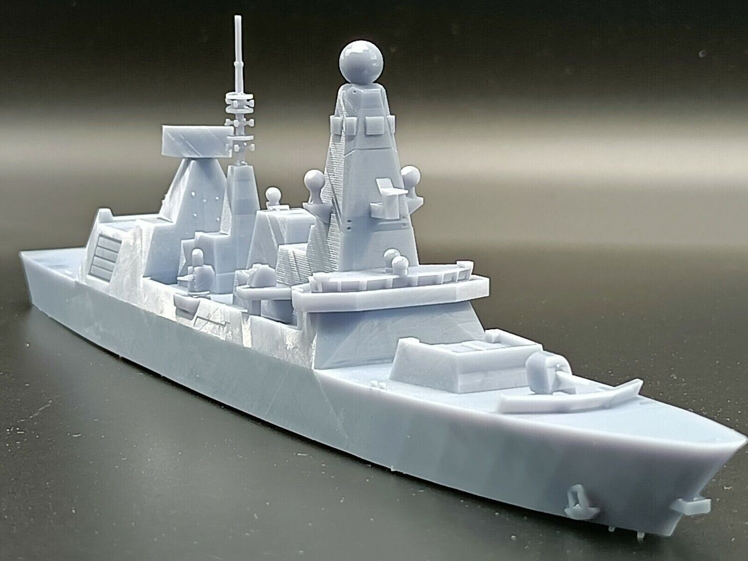 1/600 waterline ship models. Type 45 destroyer. Resin printed