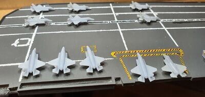 1/700 model F35 jet fighter set 3d printed