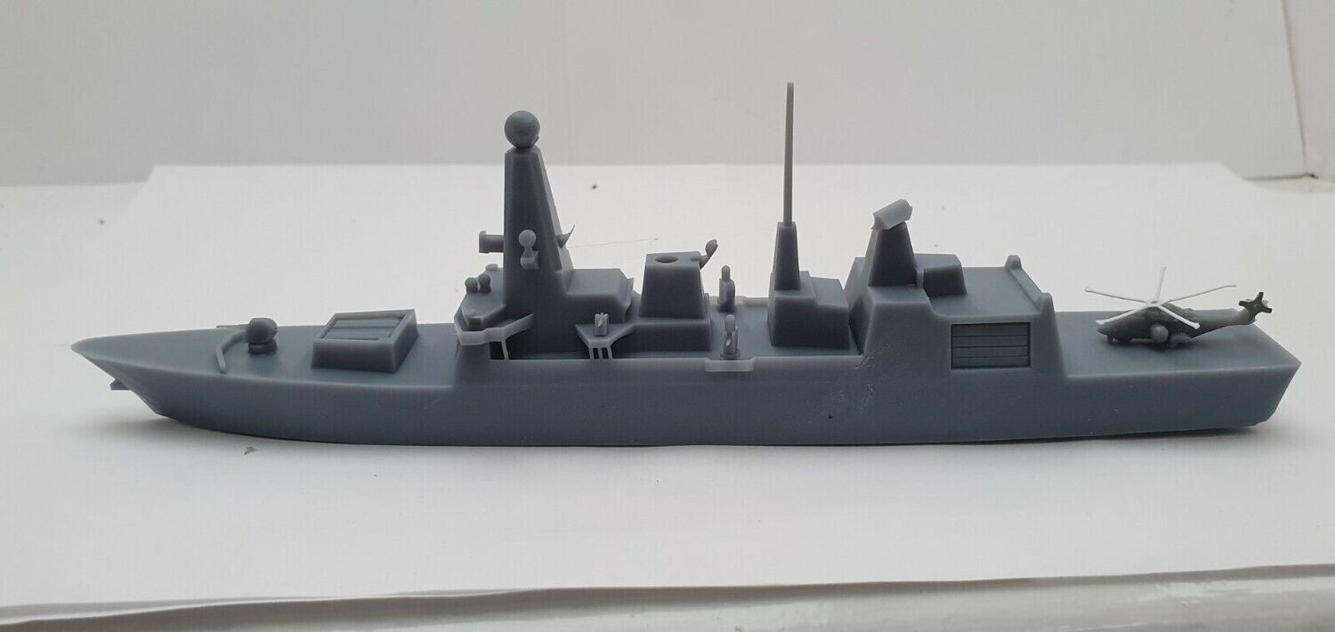 1/700 waterline ship models. Type 45 destroyer. Resin printed