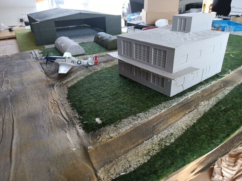 1/72 WW2 Air field control tower model. 3D printed in PLA. requires painting
