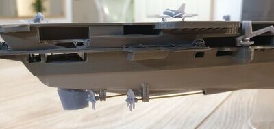 HMS Ark Royal (R09) 1/700 aircraft carrier full hull model ship kit