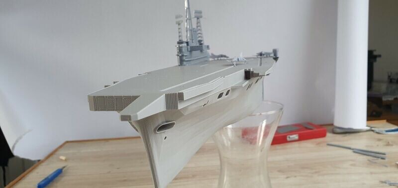 HMS Ark Royal (R09) 1/350 aircraft carrier full hull model ship kit