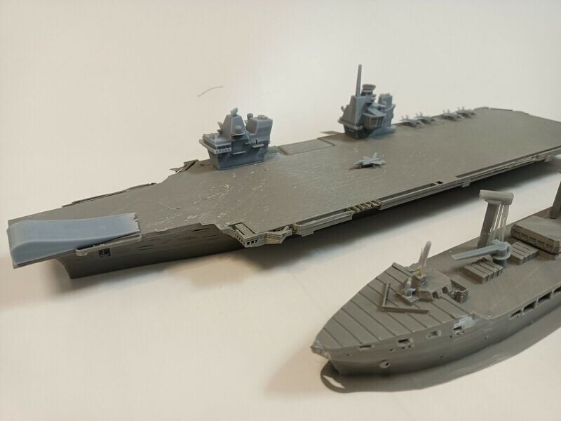 Tidespring and Queen Elizabeth  set 1/600 ship kit