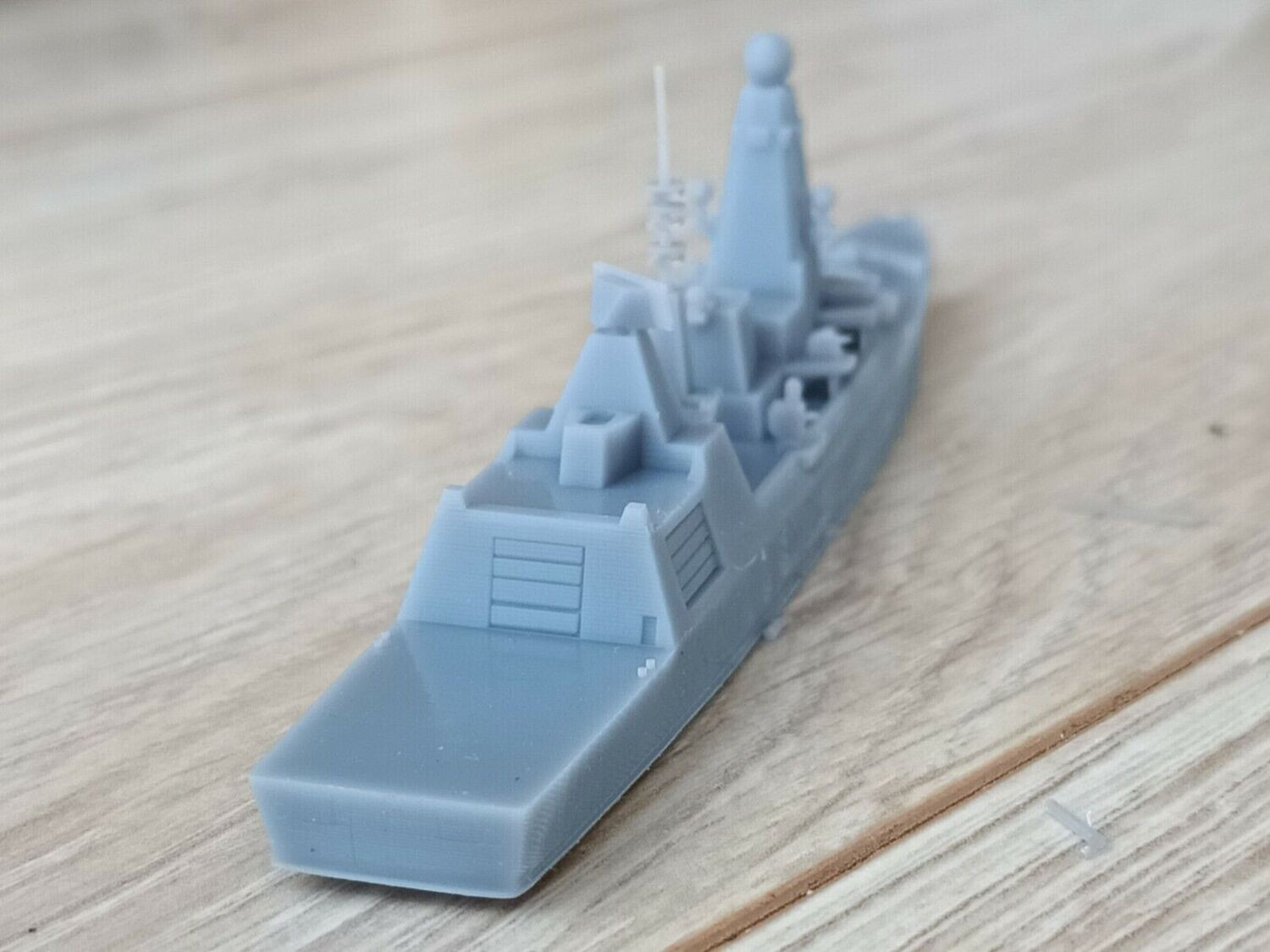 Type 45 Destroyer Daring class 1:1250 waterline model Part of UK Carrier Group