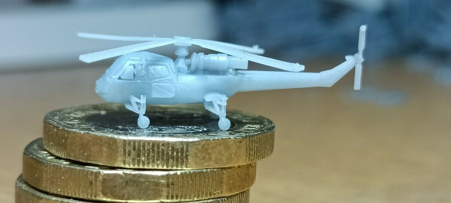Westland Wasp helicopter 1/350 model. Set of 2