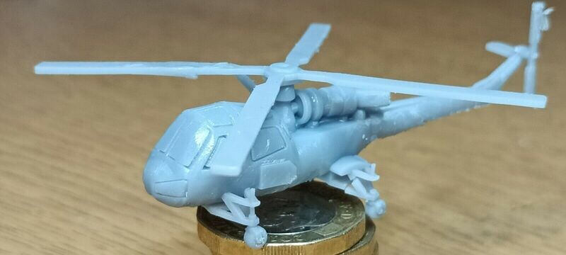 Westland Wasp helicopter 1/144 model. Set of 2