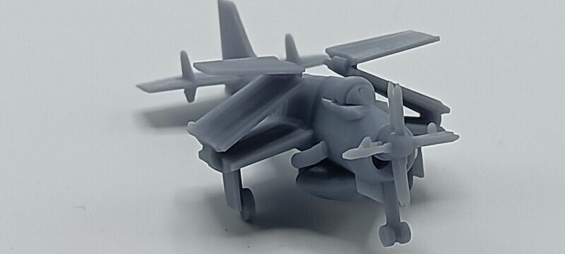 1/200 model Fairey Gannet AEW.3 Set of 2 folded and 2 wings down