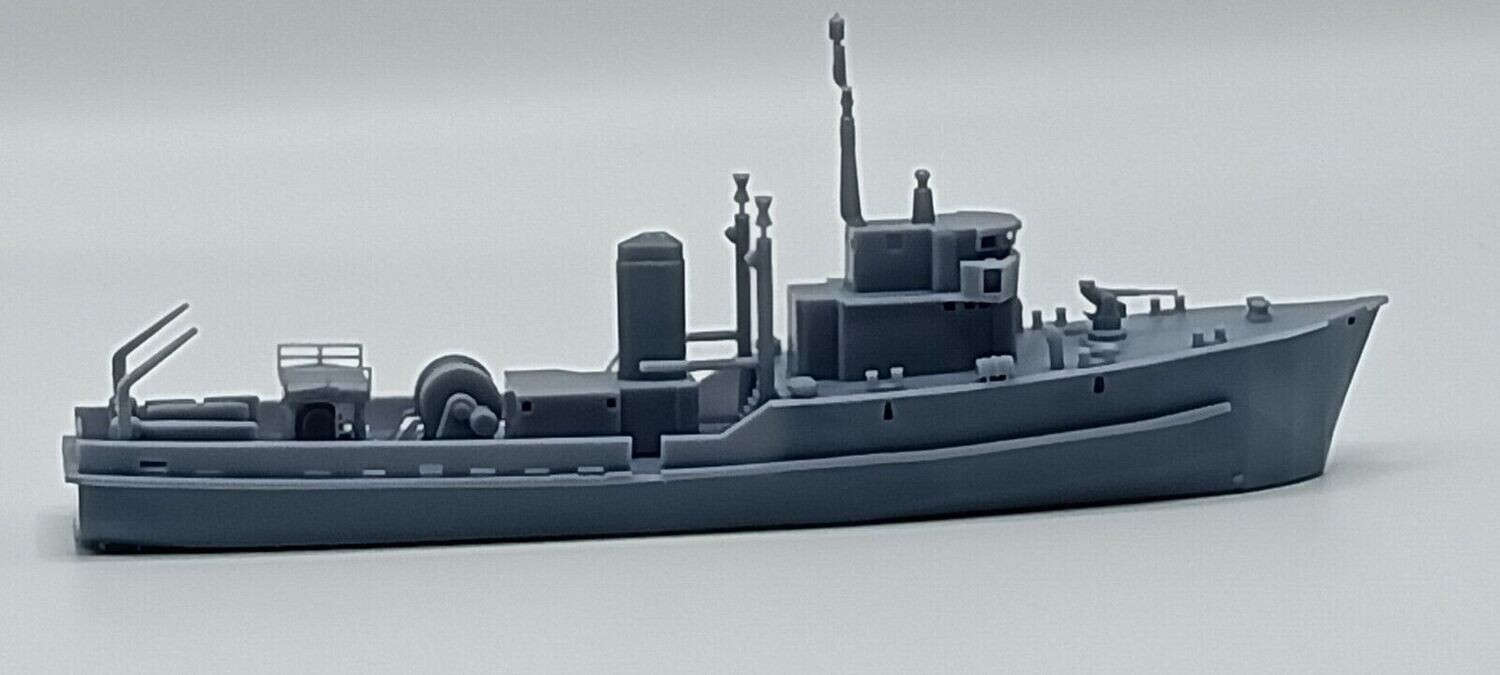 Ton-Class MCMV 1/200 waterline model ship kit