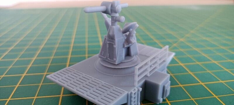 1/96 model Goal Keeper CIWS With 7 barrelled GAU system used by navy. Set of 2