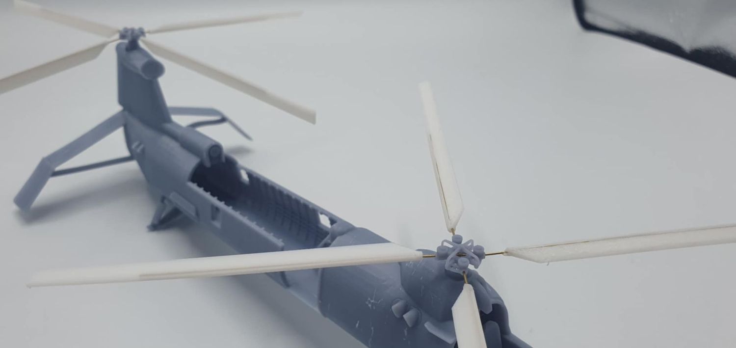 1/72 model Belvedere Rotor set for protype or HC.mk 1 helicopter