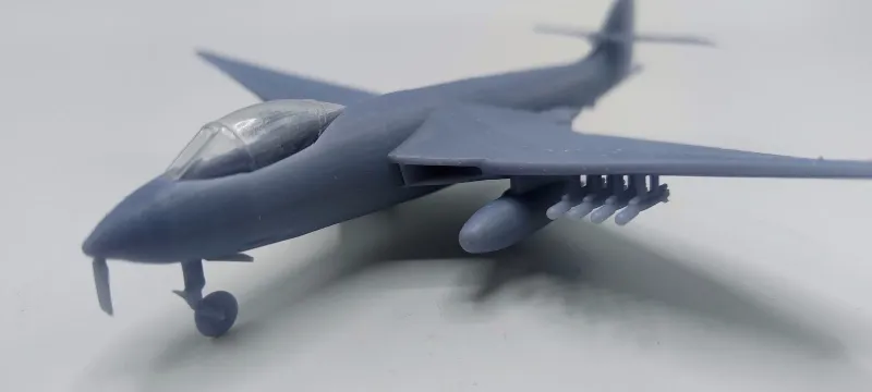 Sea Hawk 1/144 model with both wings Folded and flight Set of 4