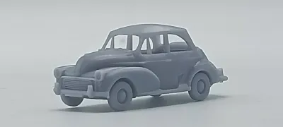 Morris Minor 2 door car 1/76 Scale / OO Gauge one piece resin model Unpainted