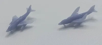 Supermarine Scimitar 1/1200 Folded and swept FAA Strike Aircraft Set of 10