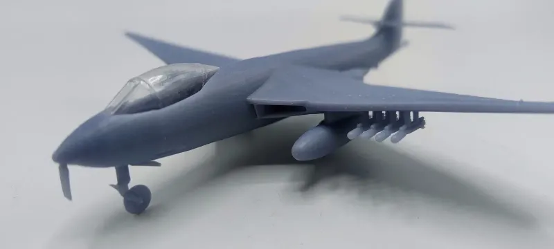 Sea Hawk 1/144 model with both wings Folded and flight Set of 4