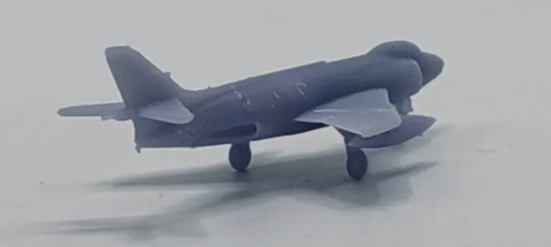 Supermarine Scimitar 1/350 model. 1960's Fleet Air Arm Strike AircraftSet of 10