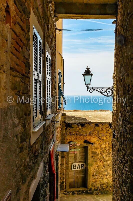 Glimpse of the Ligurian Sea