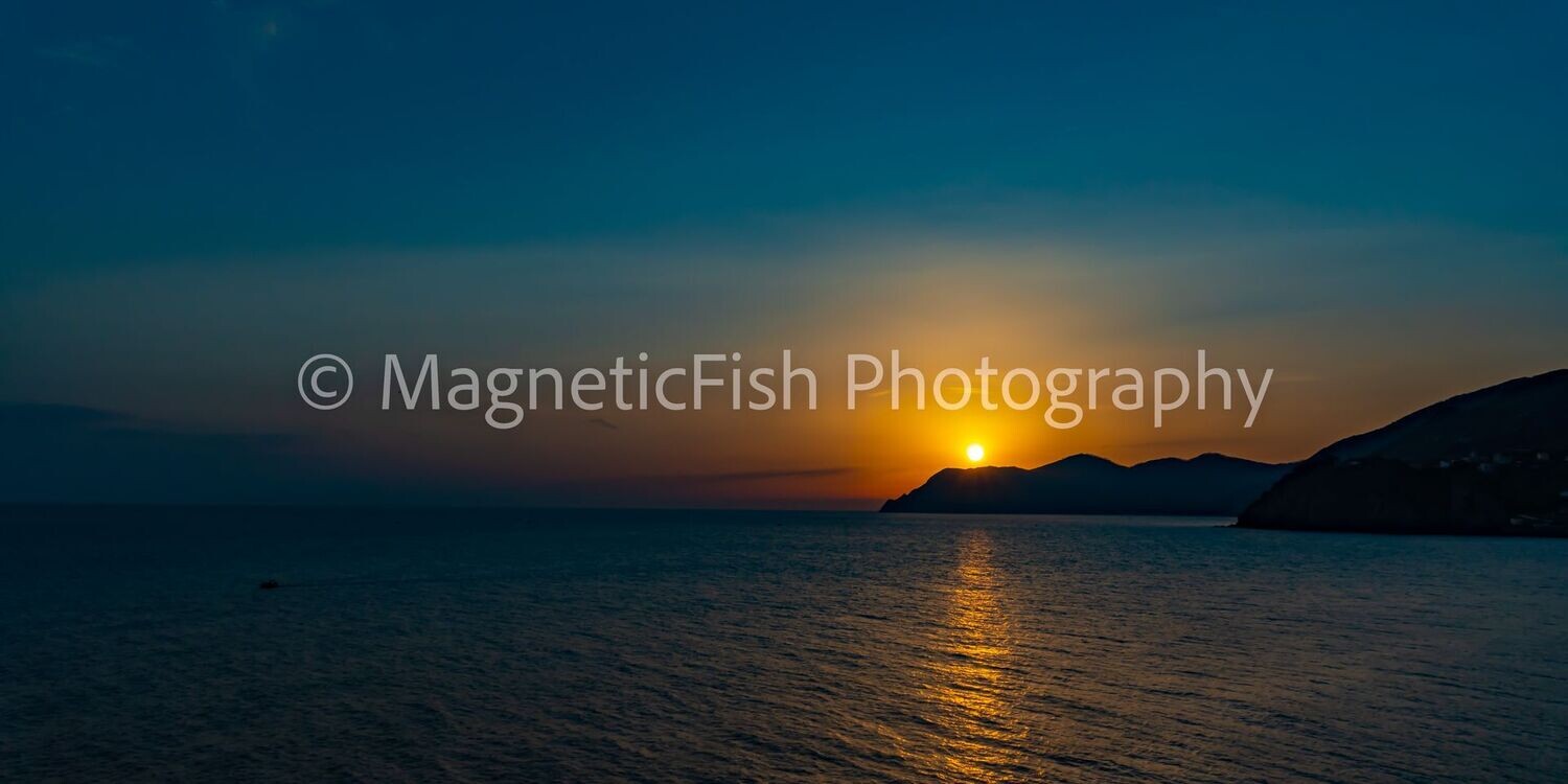 Sunset on the Ligurian Sea