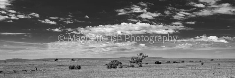 Flint Hills Cloudscape III Panorama 1x3
