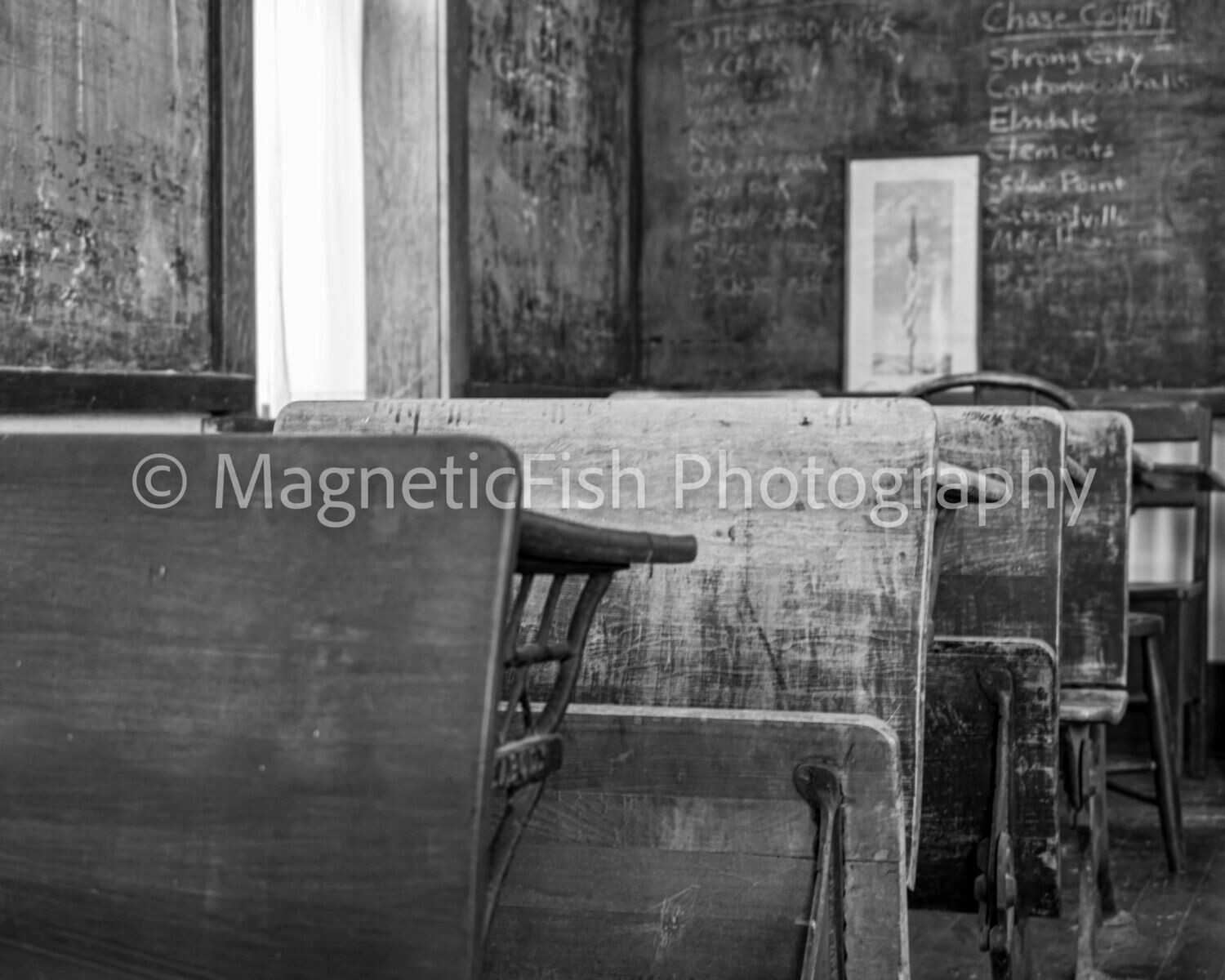One Room Schoolhouse (b/w)