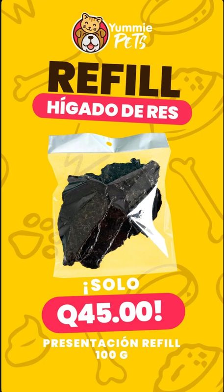 CHIPS HIGADO REFILL 100 GR