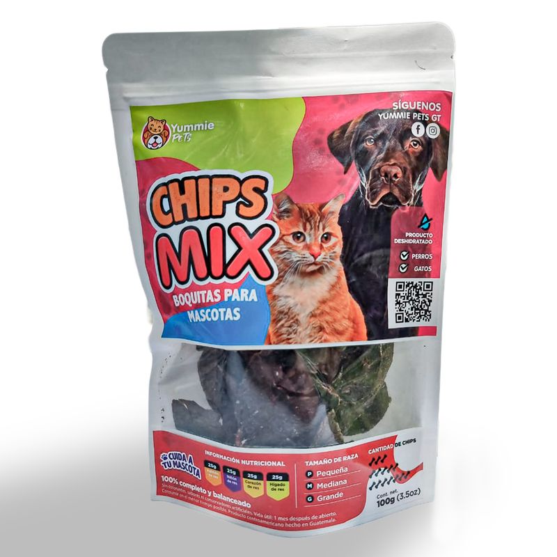 CHIPS SNACKS MIX DE RES 100 GR